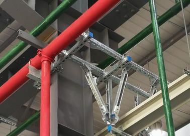 道外该抗震支架的整体式支吊架结构协调性好